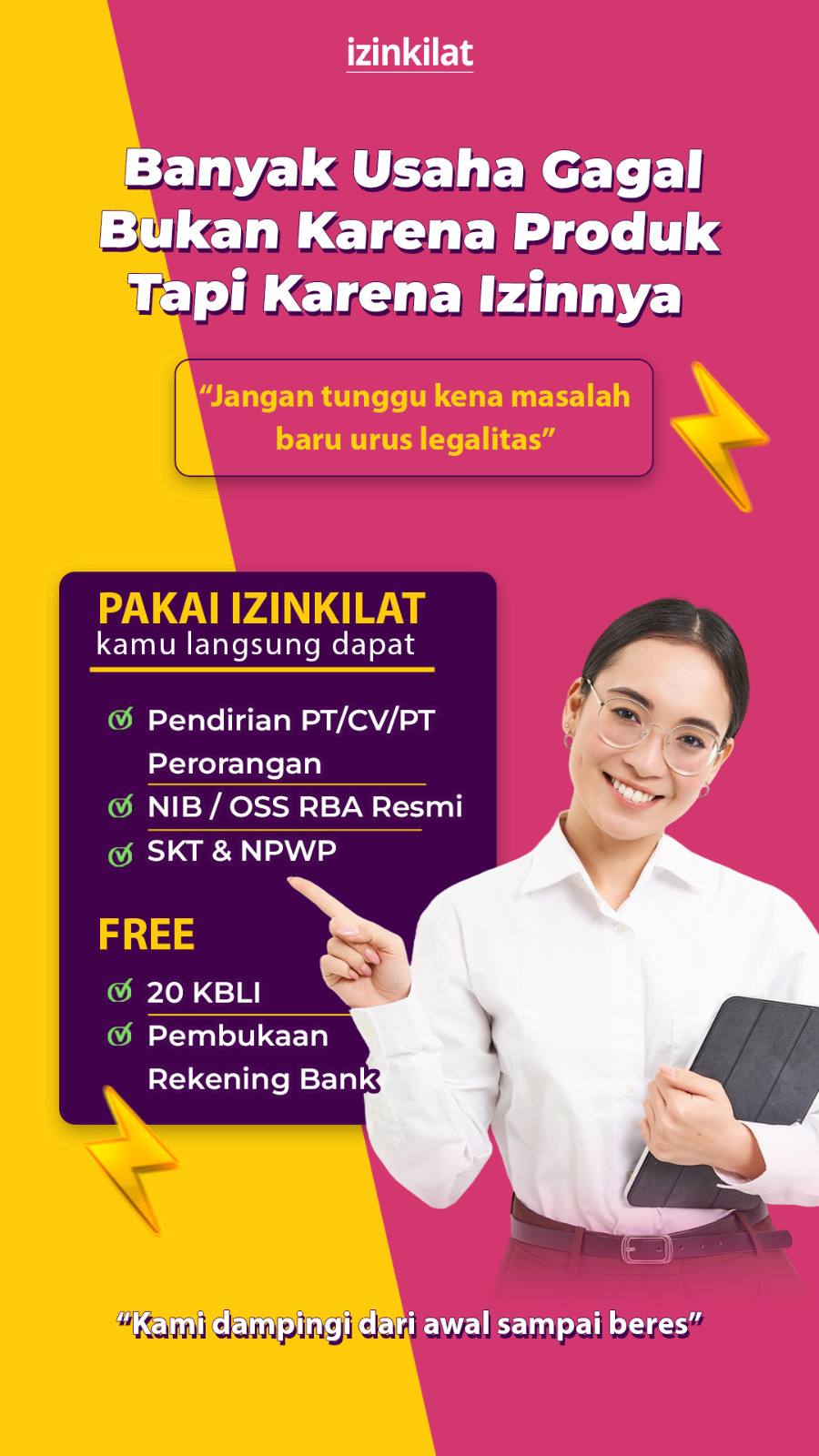 Ribuan Pengusaha Percaya Izinkilat